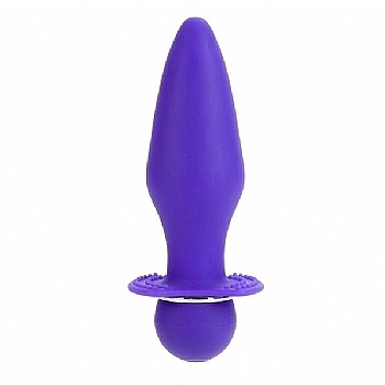 plug anal com vibro - booty call booty rider vibrating purple