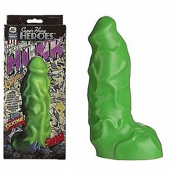 p?nis dos super her?is - super hung heros the incredible hunk silicone dong green