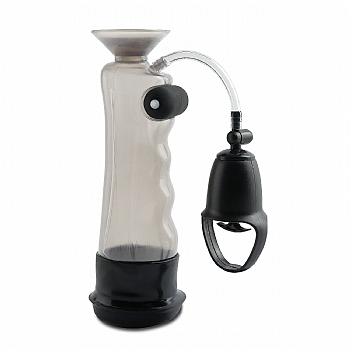 bomba peniana com vibrador e ventosa-pump worx vibrating sure grip shower pump waterproof