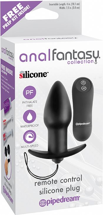 plug anal com controle remoto - remote control silicone plug